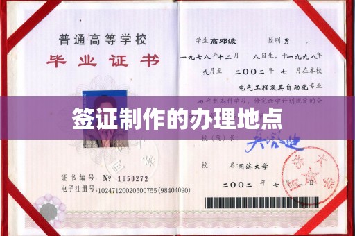 金沙签证制作的办理地点