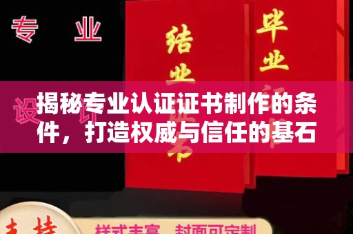 金沙揭秘专业认证证书制作的条件，打造权威与信任的基石