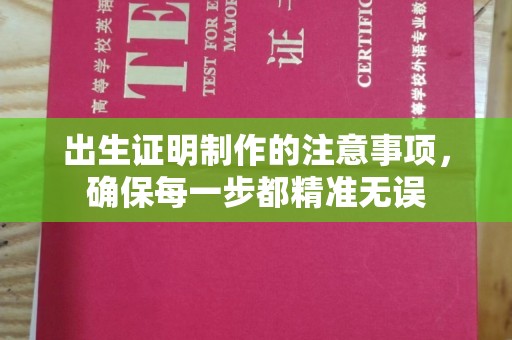金沙出生证明制作的注意事项，确保每一步都精准无误