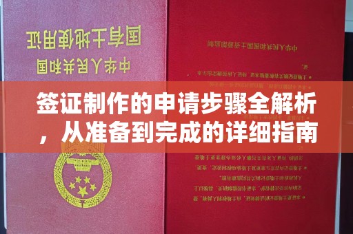 金沙签证制作的申请步骤全解析，从准备到完成的详细指南