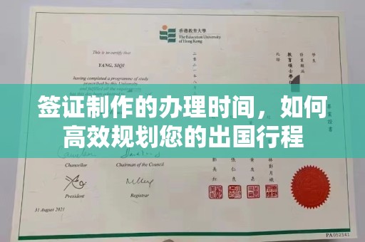金沙签证制作的办理时间，如何高效规划您的出国行程