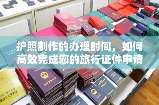 金沙护照制作的办理时间，如何高效完成您的旅行证件申请