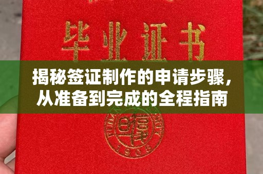 金沙揭秘签证制作的申请步骤，从准备到完成的全程指南